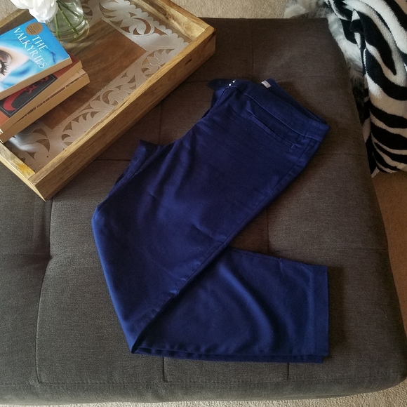 Women’s Marks & Spencer Royal Blue Slim Fit Pants from London - Picture 3 of 12
